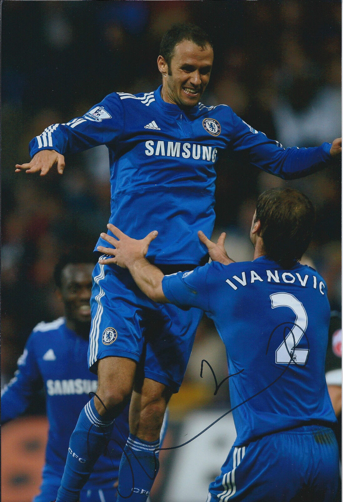 Branislav IVANOVIC Signed Autograph 12x8 Photo Poster painting AFTAL COA Chelsea Sebia