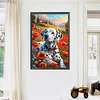 (40*60cm)Spotted Dog - Round AB Drill Diamond Painting