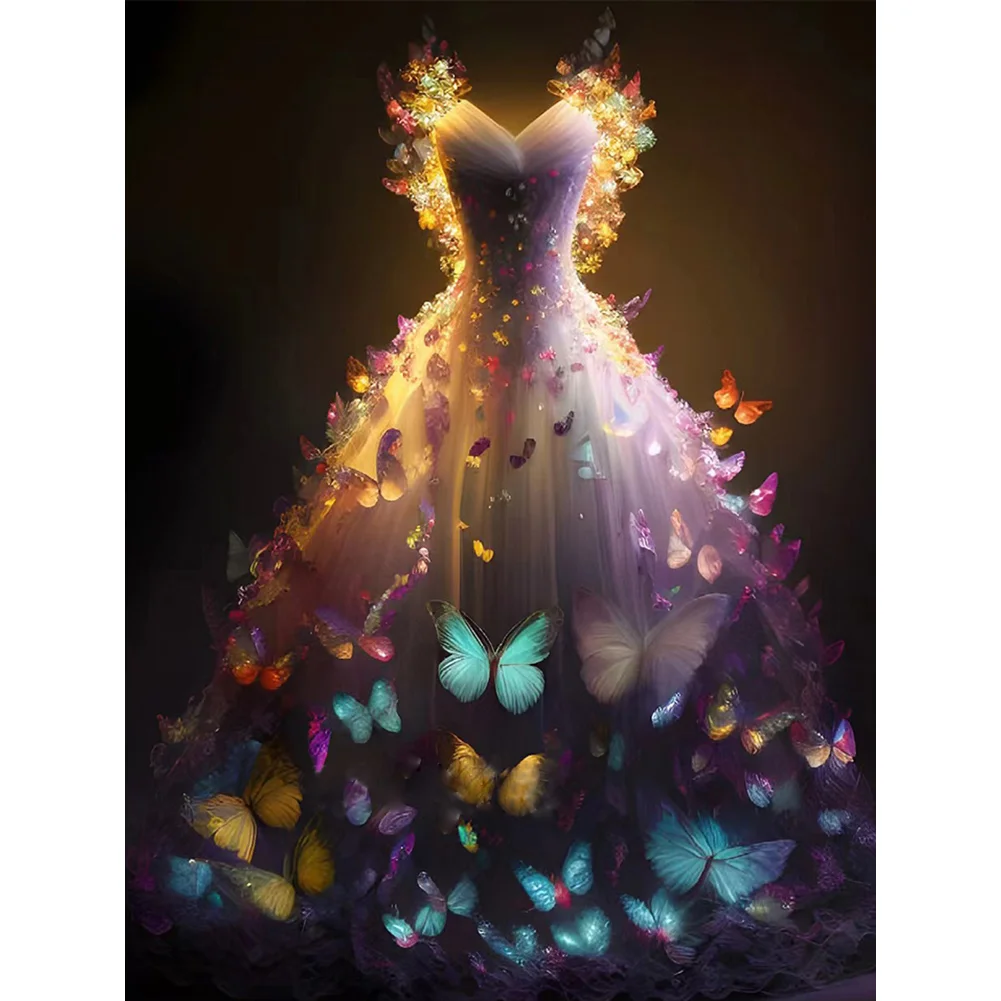 Full Round Diamond Painting - Wedding Dress(30*40cm)