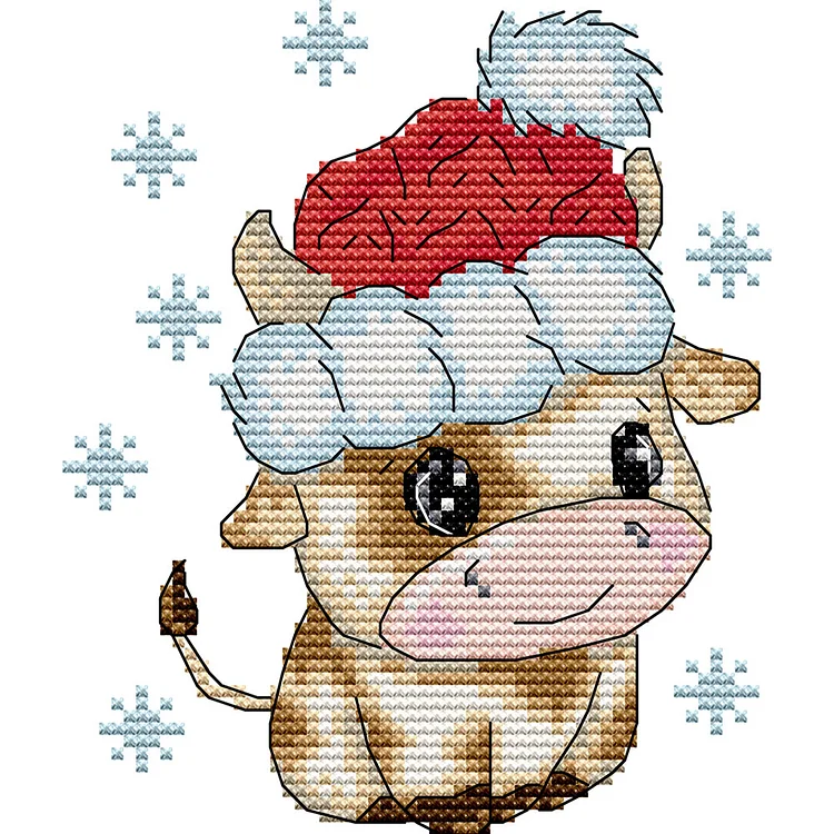 Joy Sunday Cartoon Animal Cross Stitch Kits DIY Embrodierry Thread Canvas  Counted Cross Stitch for Kids