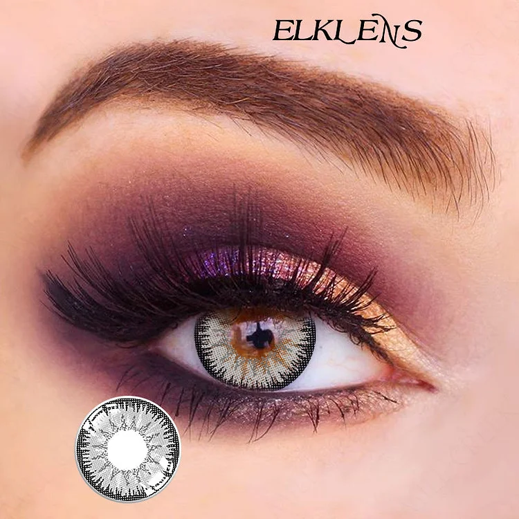 ELKLENS VIKA Brown And Grey Colored Contact Lenses