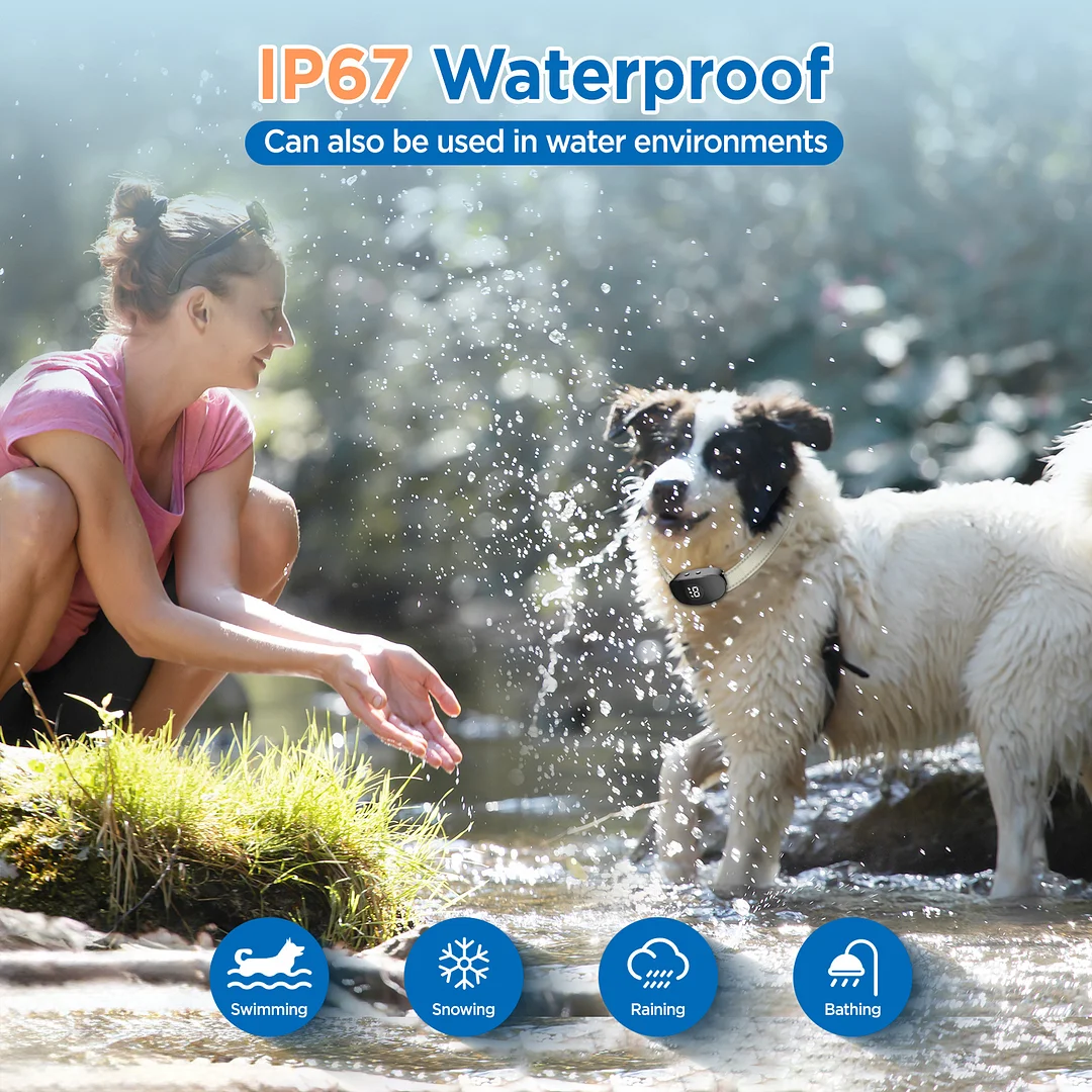 MAXLAPTER Dog Bark Collar, Anti-Bark Shock Collar with 8 Levels of Sensitivity and Intensity, Suitable for All Size Dogs Training