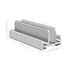 3 Slot Vertical Laptop Stand Adjustable Laptop Dock for iPad/iPhone/MacBook Pro