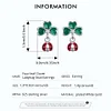 Four-leaf Clover Ladybug Stud Earrings 925 Sterling Silver