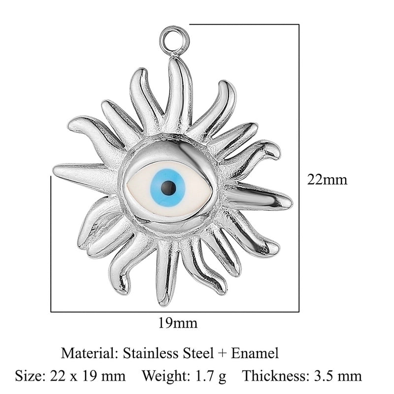 3 Pieces Streetwear Sun Titanium Steel Plating Inlay Rhinestones Zircon 18k Gold Plated Jewelry Accessories