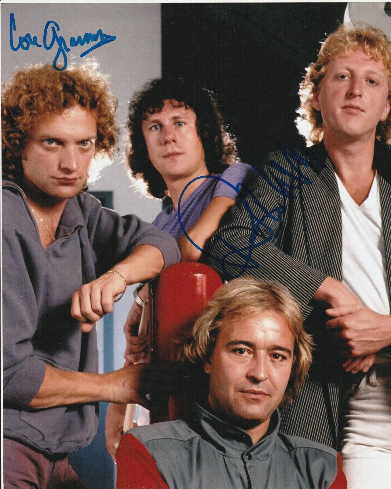 * FOREIGNER * signed autographed 8x10 Photo Poster painting * RICK WILLS & LOU GRAMM * 5