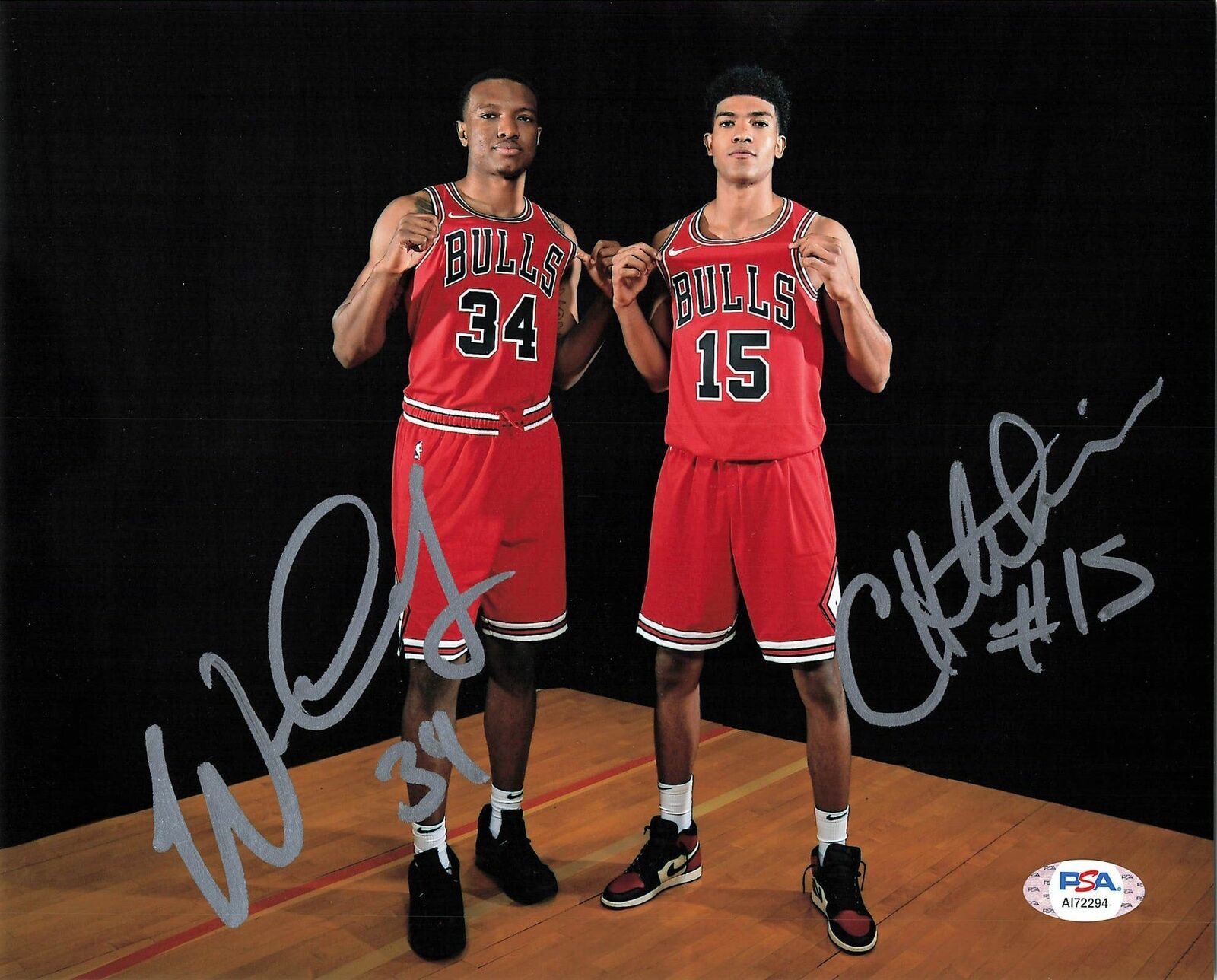 CHANDLER HUTCHISON Wendell Carter Jr. signed 8x10 Photo Poster painting PSA/DNA Chicago Bulls