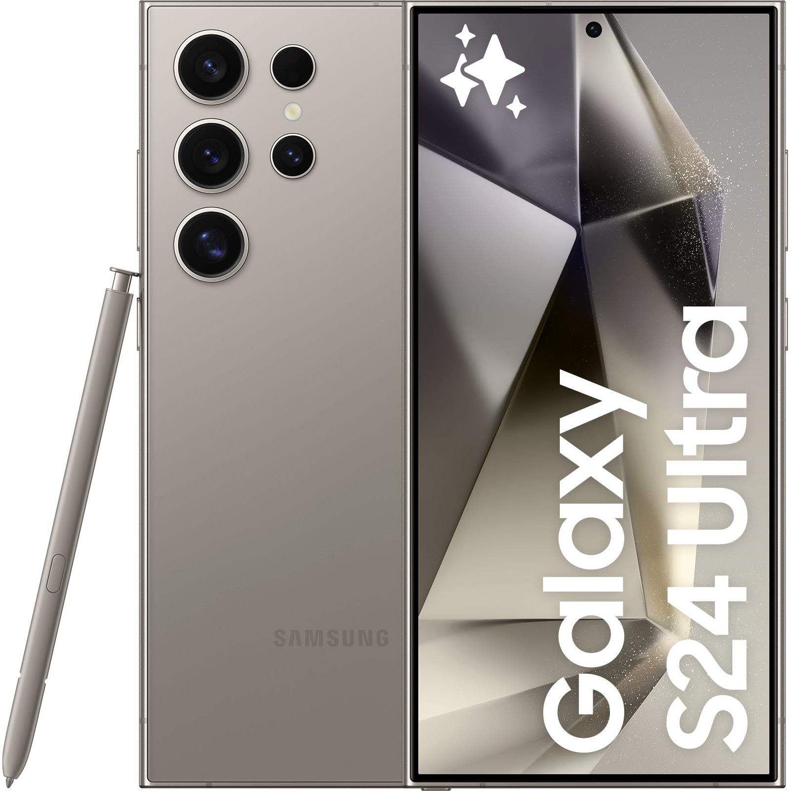三星手机 Samsung Galaxy S24 Ultra 5G 256GB (Titanium Grey)