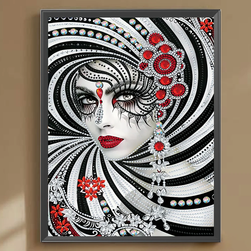 Diamond Painting - Partial Special Shaped Drill - Beauty(Canvas|30*40cm)