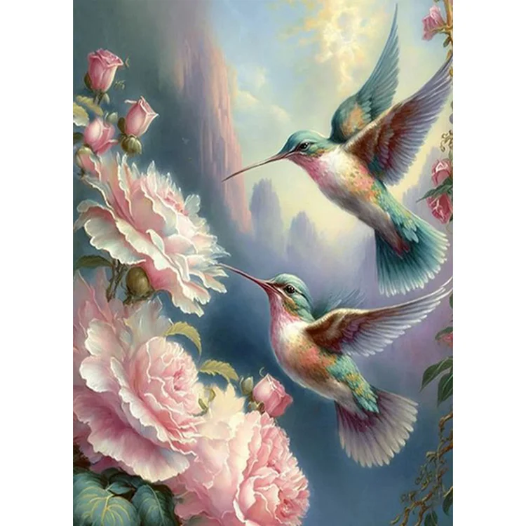 Hummingbird - Printed Cross Stitch 11CT 40*50CM