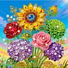 uk.everydayedeals DIY Pearl Painting With Frame - Handmade Self-Adhesive Pearls - Sunflower(25*25cm)