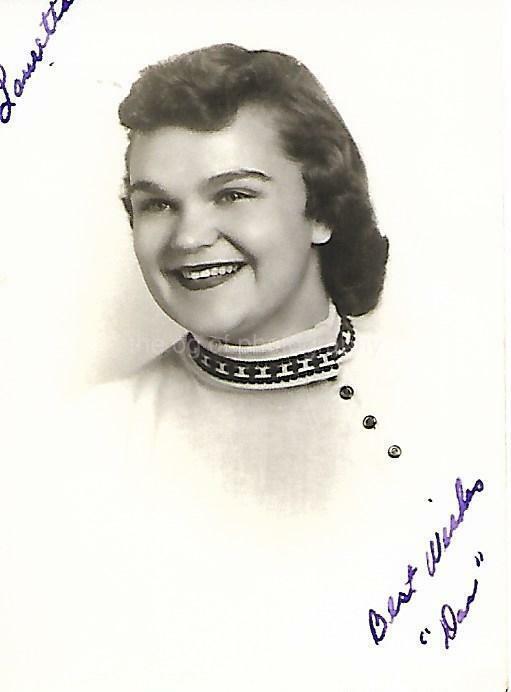 Found Photo Poster painting bw 1950's HIGH SCHOOL GIRL Original Portrait YOUNG WOMAN 15 28 Y