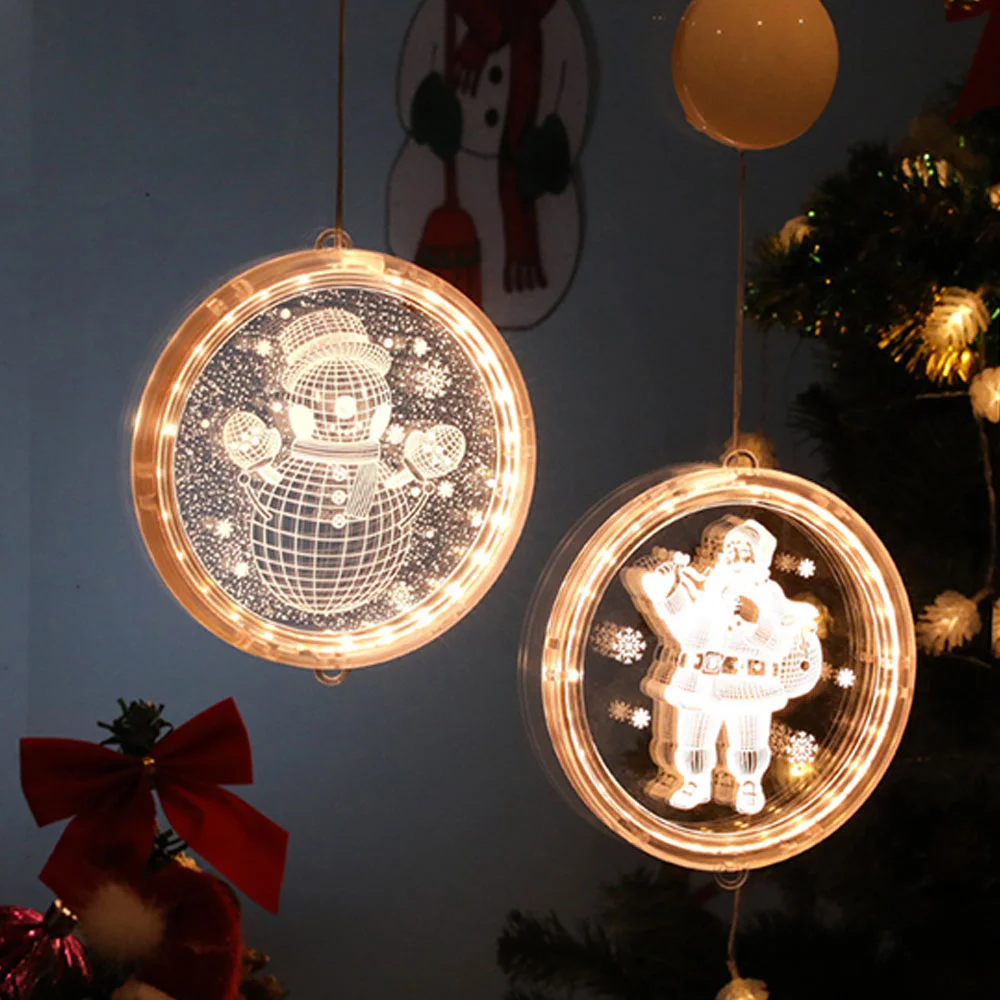 Christmas room decoration festive decoration star 3D coloured lights string lights