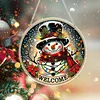 Christmas Snowman Acrylic DIY Diamond Painting Hanging Pendant for Adults