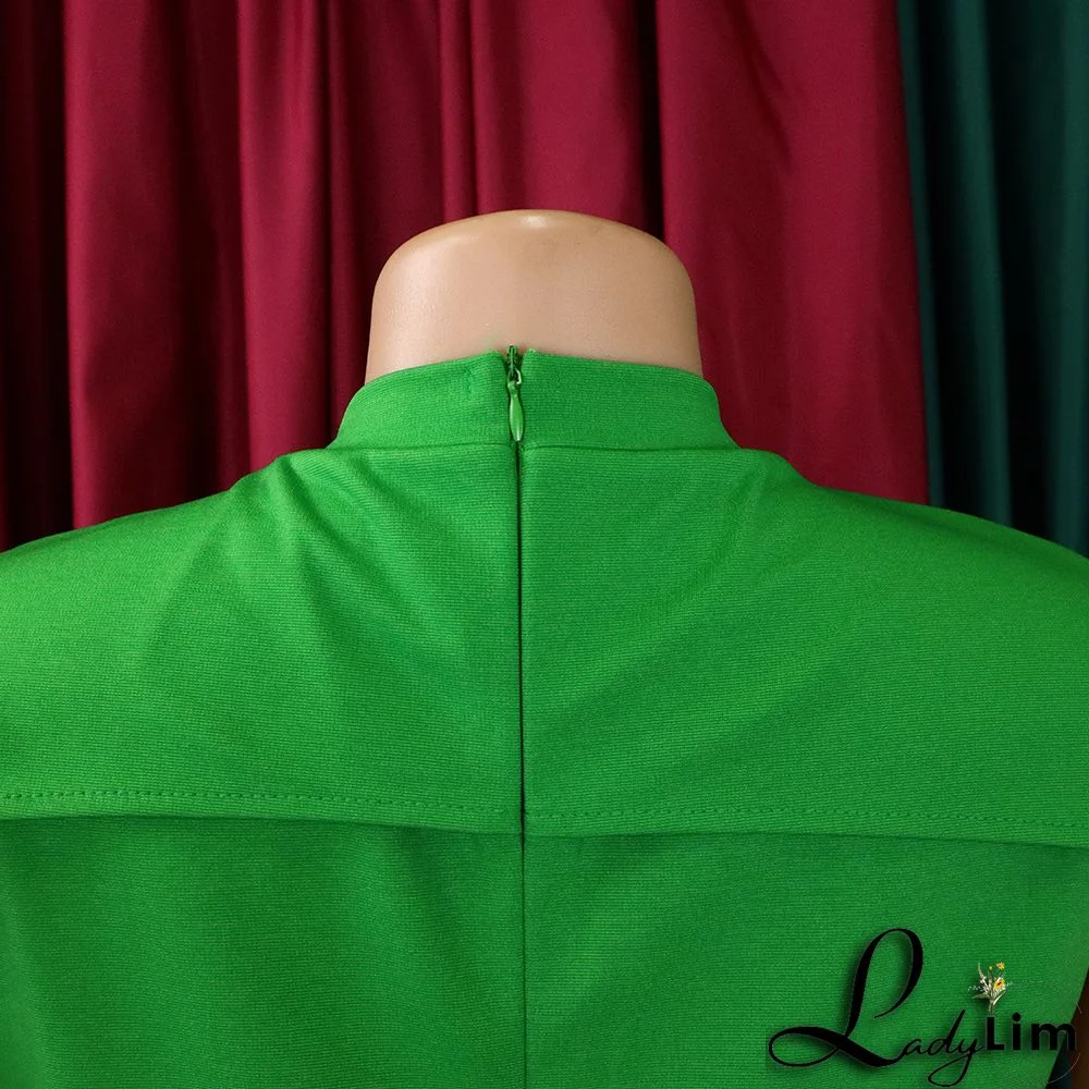 Ladies Africa Summer Elegant Short Sleeve Bodycon Dress