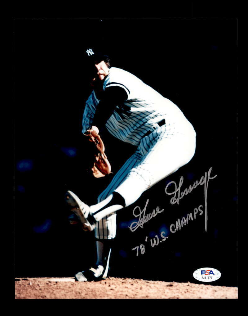 Goose Gossage PSA DNA Coa Hand Signed 8x10 78 WS Champs Photo Poster painting Autograph