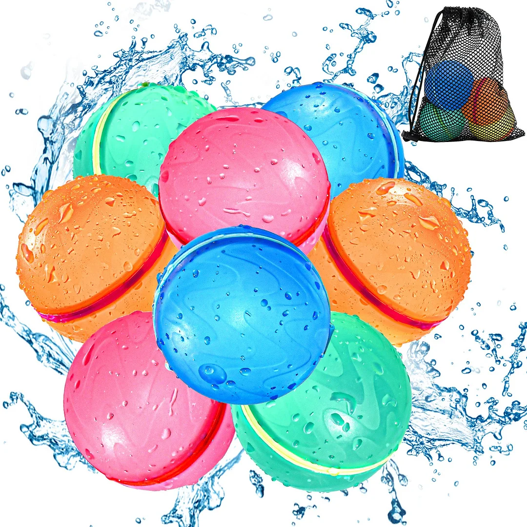 Reusable Water Balloons (Classic Transparent) 18/16/12/8/4 pcs