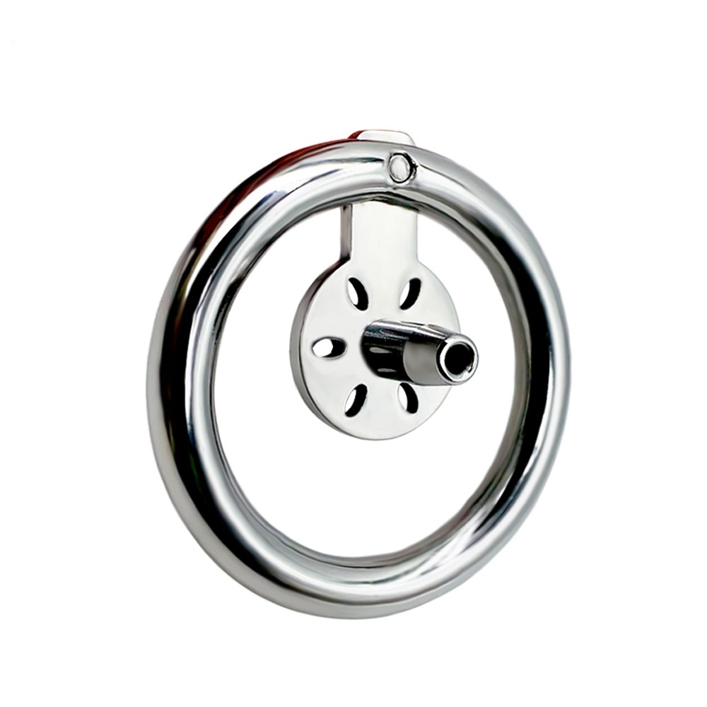 Sissy Chastity Cage with Urethral Tube 