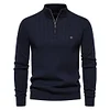 Men's Stand Collar Half Zip High Quality Sweater