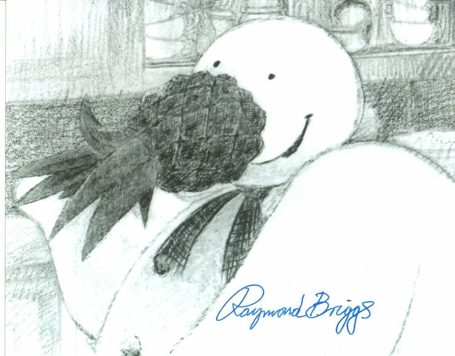 Raymond Briggs The Snowman Signed Photo Poster painting 10x8