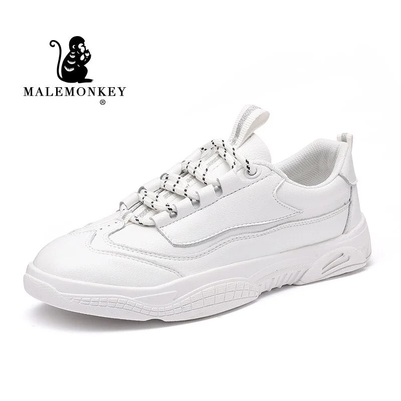 Casual Shoes Women White Flat Shoes 2021 Spring Autumn Fashion Outdoor Round Toe Lace up Breathable Comfortable Female Shoes