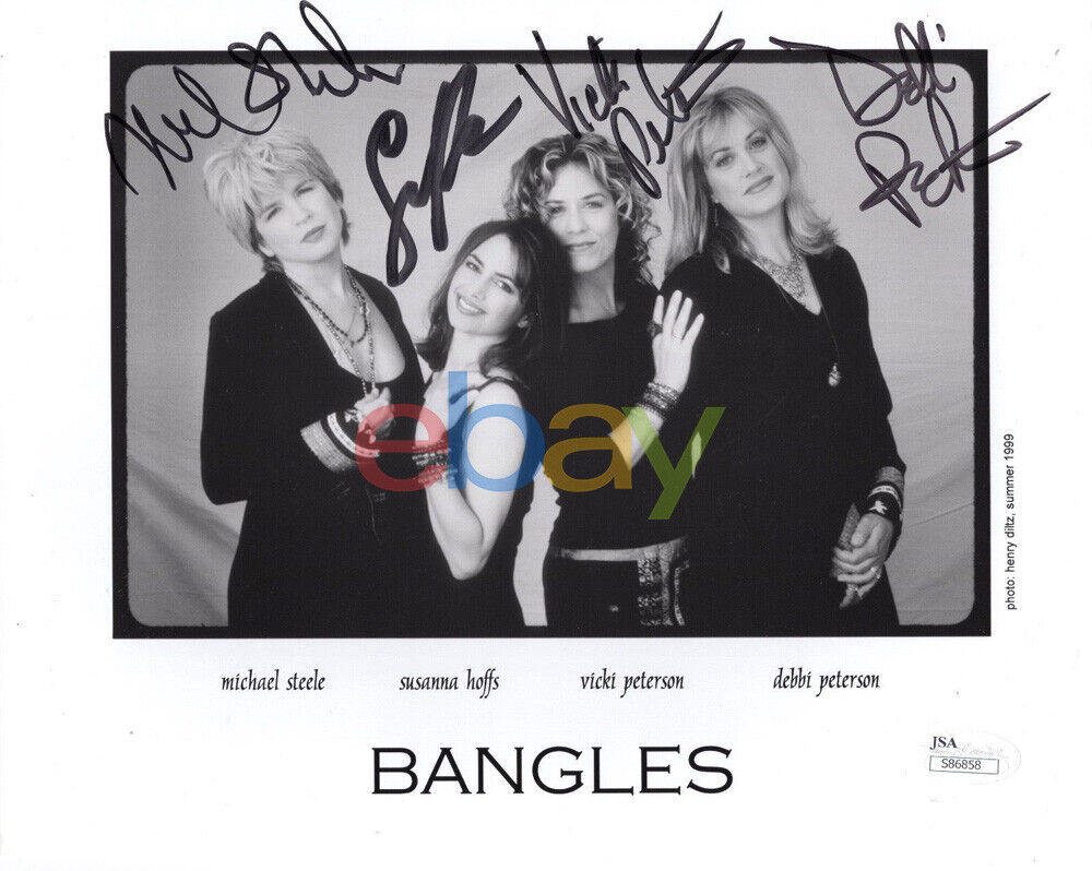 THE BANGLES SIGNED 8x10 GROUP Photo Poster painting reprint