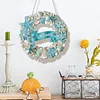 Diamond Painting Beach Wreath Pendant for Home Window Wall