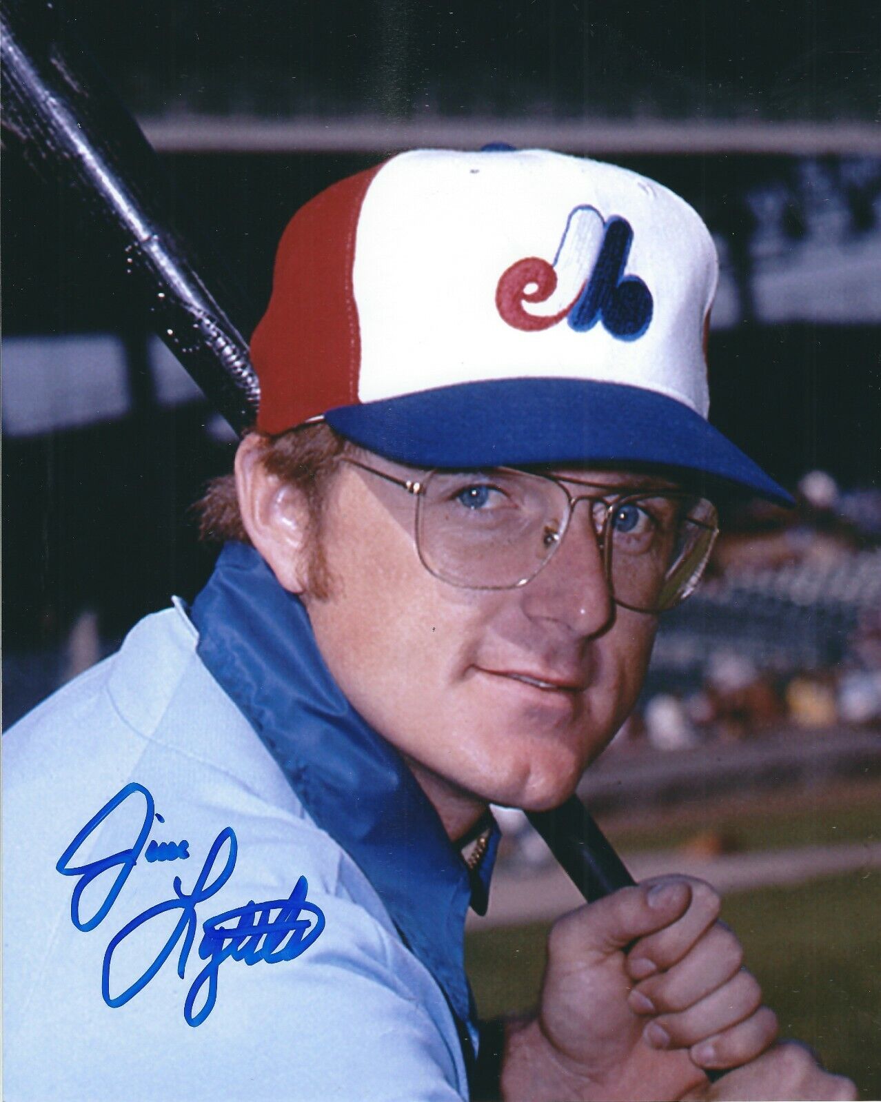 Signed 8x10 JIM LYTTLE Montreal Expos Autographed Photo Poster painting - COA