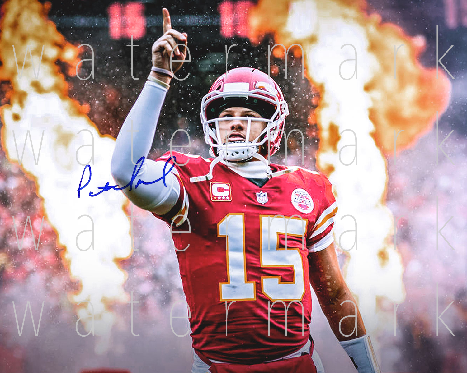 Patrick Mahomes II KC Chiefs signed 8X10 Photo Poster painting picture poster autograph RP