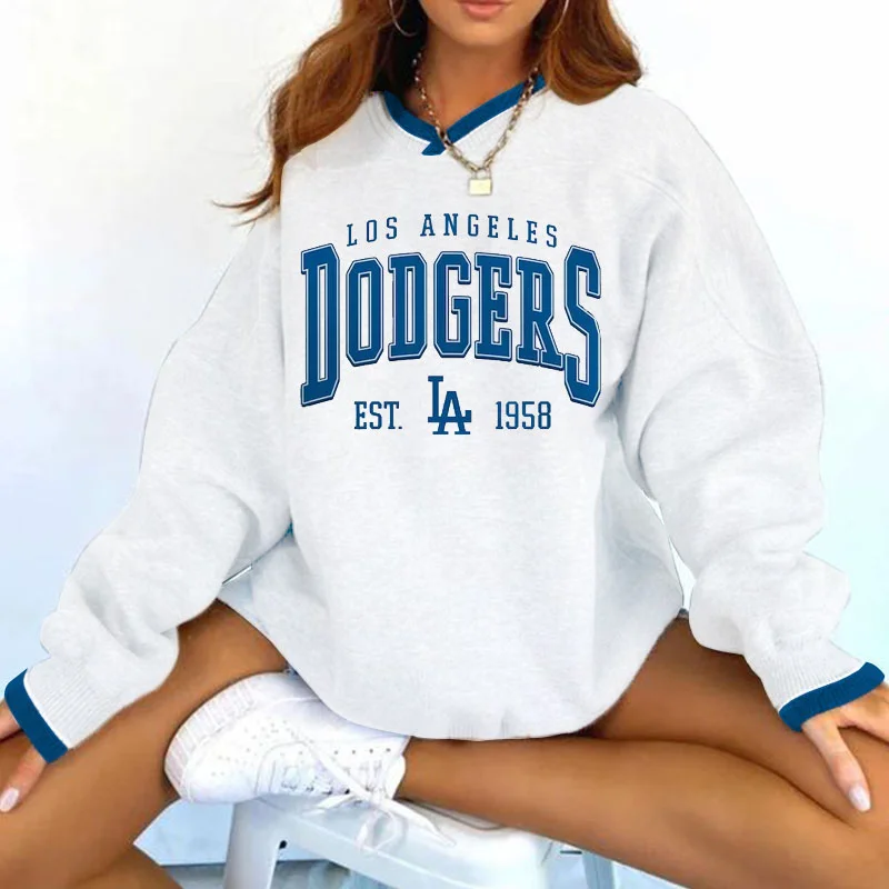Women's Support Los Angeles Angels Baseball Print Sweatshirt