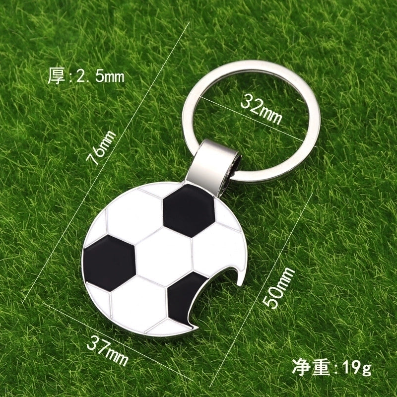 Fashion Football Alloy Unisex Bag Pendant Keychain 1 Piece