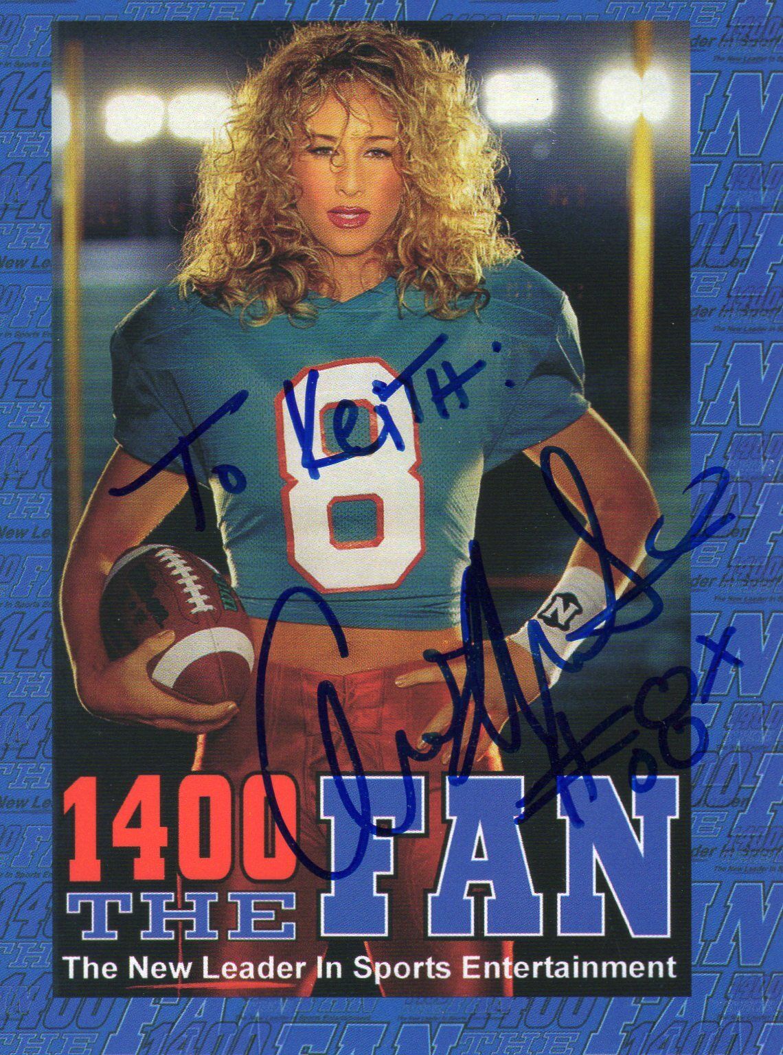 UNKNOWN AUTOGRAPH - USA RADIO STATION FOR SPORTS