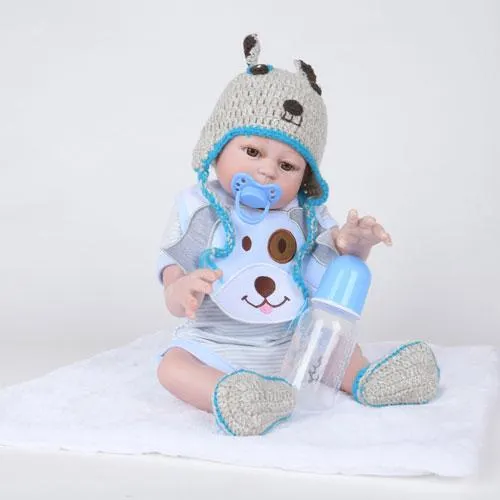 22" Little Edsion Full Silicone Reborn Baby Doll - Reborn Shoppe