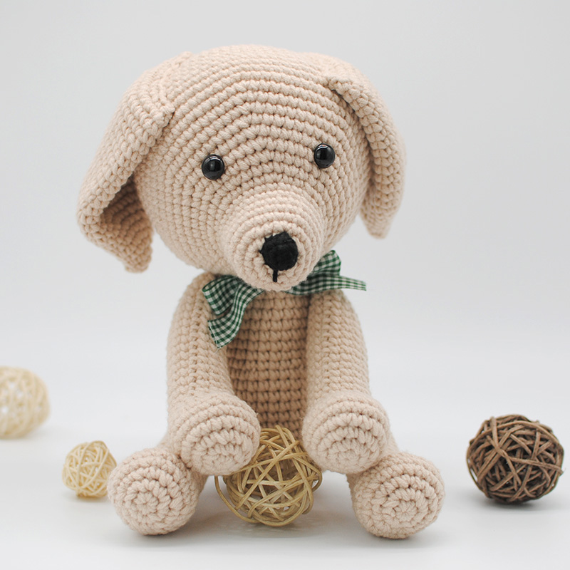 Handcrafted Crochet Doll DIY Kit - Cute Dog Yarn Toy Gift