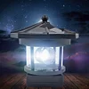 Lighthouse Solar LED Light Garden Fence Outdoor Beacon Rotating Beam Lamp