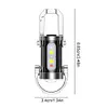 COB LED Keychain Flashlight Multifunctional Pocket Flashlight for Camping Hiking