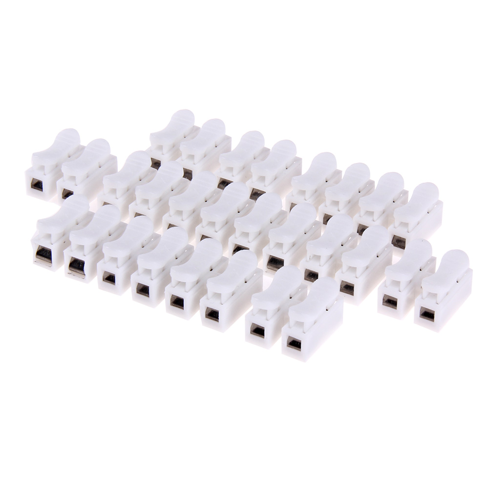 

50pcs/lot Push Type Wire Connector 2P Butt Joint Terminal Blocks Connector, 501 Original