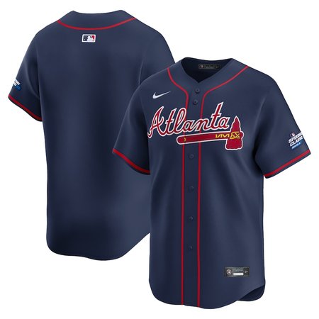 Youth Atlanta Braves  Navy 2025 MLB Speedway Classic Alternate Limited Jersey
