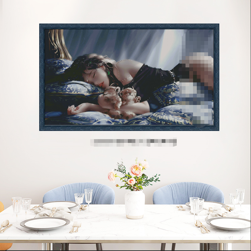 1set DIY Printed Cross Stitch Kit 【ZZ0658-Sleeping Beauty】printed (stamped) cross-stitch Painting Fairy Cross Stitch