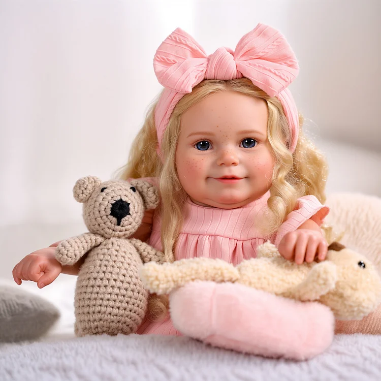 Babeside Smiling Reborn Baby Maddy 20'' Older Freckled Girl Building Lovely Memories