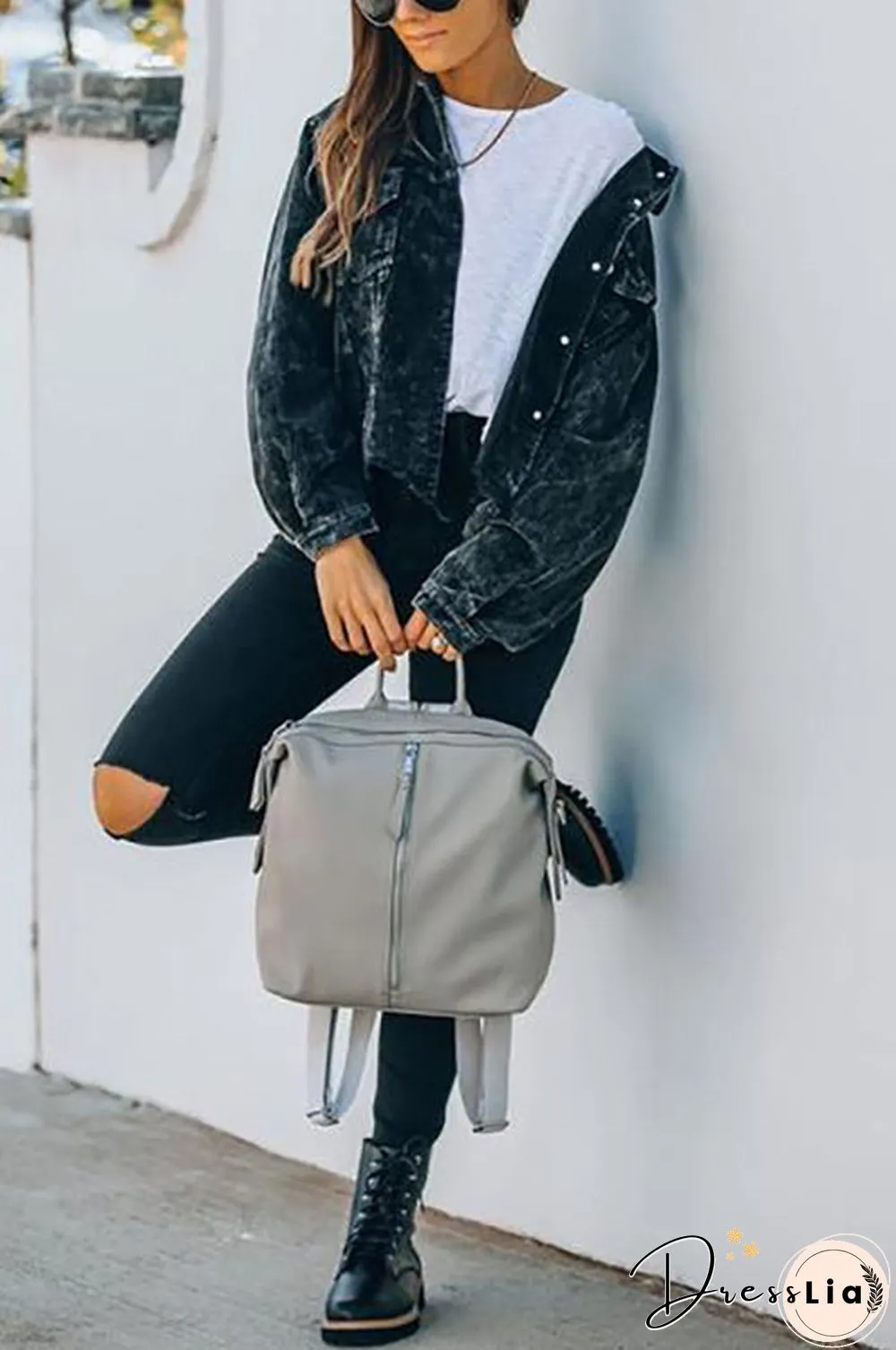 Frayed Hem Cropped Corduroy Jacket