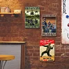 3pcs - -Soldiers On The Battlefield- Vintage Metal  Signs(8*12Inch/12*16Inch)/(8*12Inch/12*16Inch)