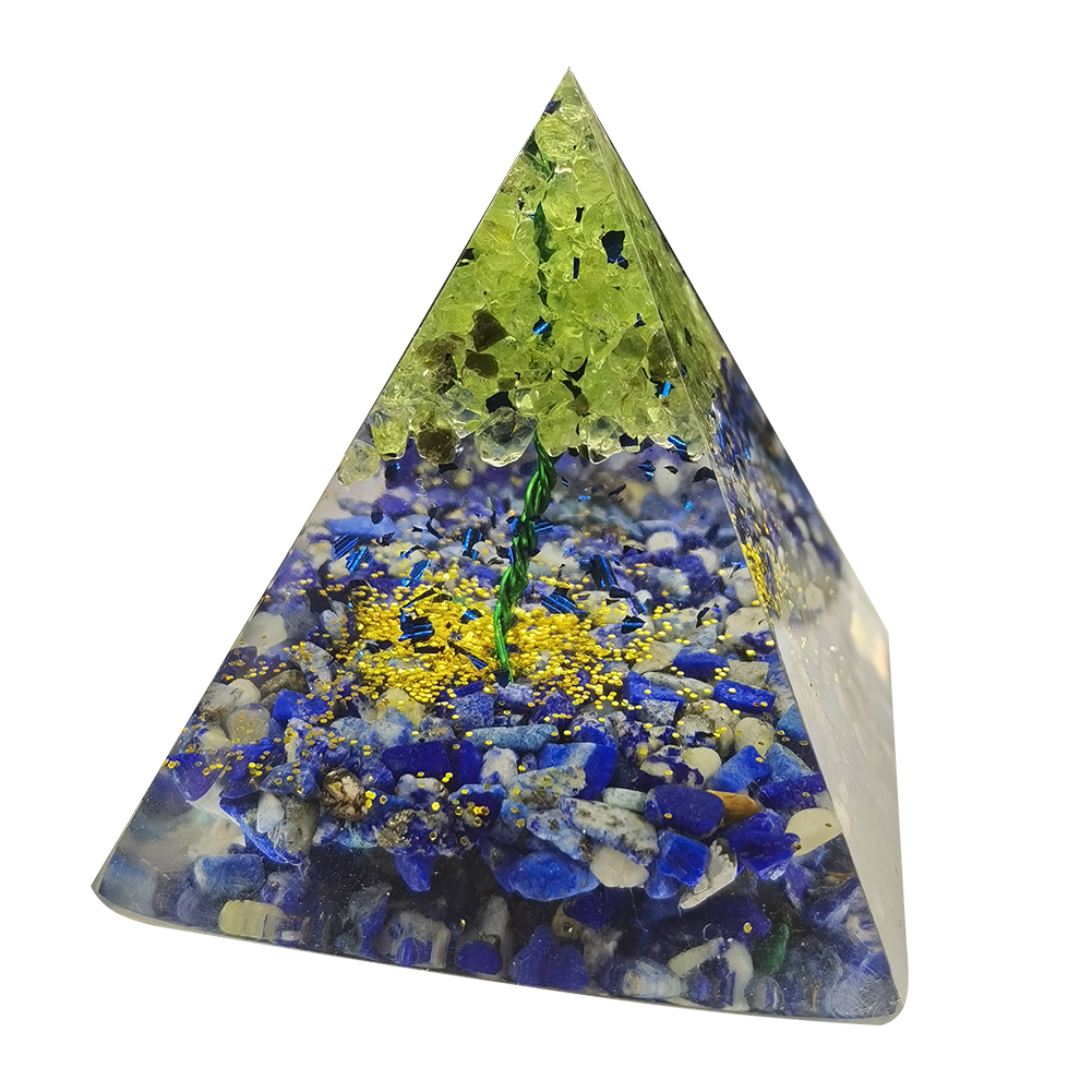 

5cm Natural Orgonite Pyramid Chakra, 501 Original