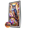(40*70cm)Owl - Full Round Drill Diamond Painting