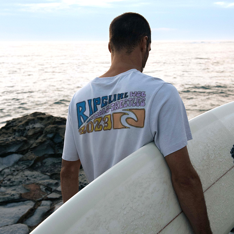 Unisex Vintage Surf Print Beach Resort T-Shirt / [blueesa] /