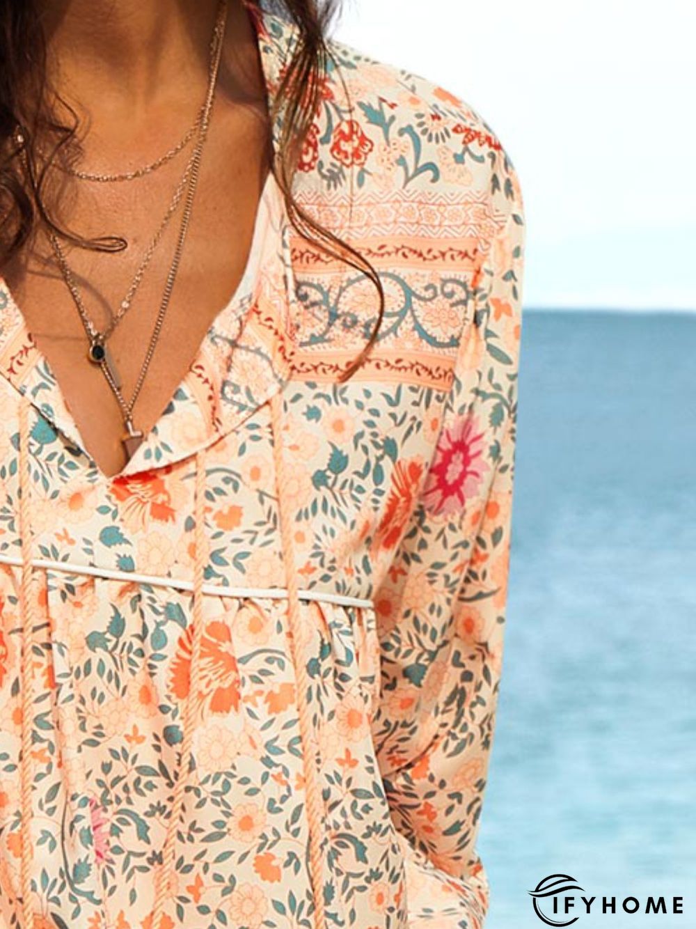 Bohemian long sleeve Dress | IFYHOME