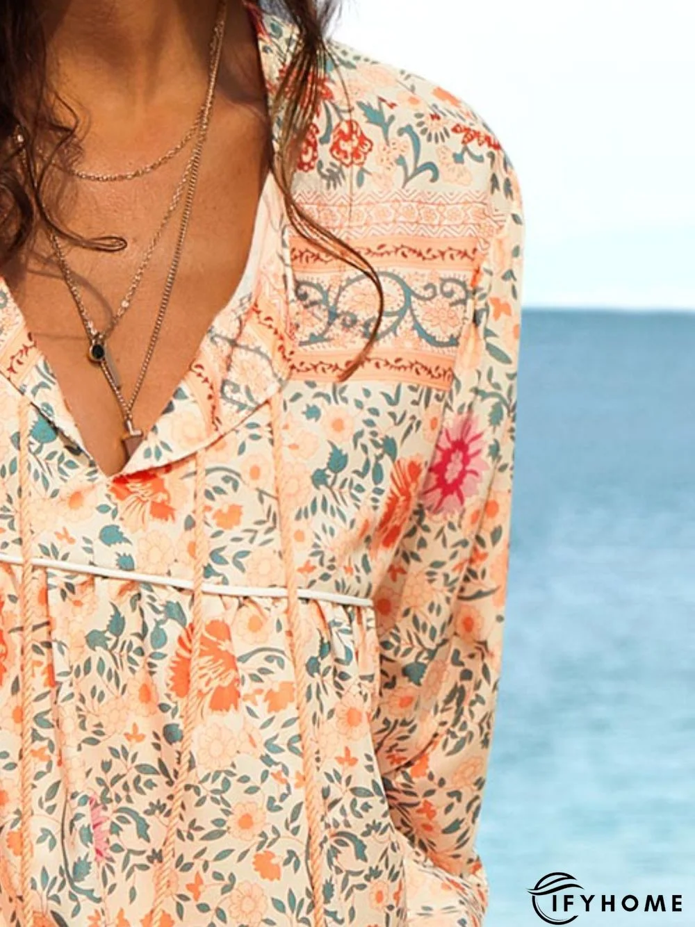 Bohemian long sleeve Dress | IFYHOME