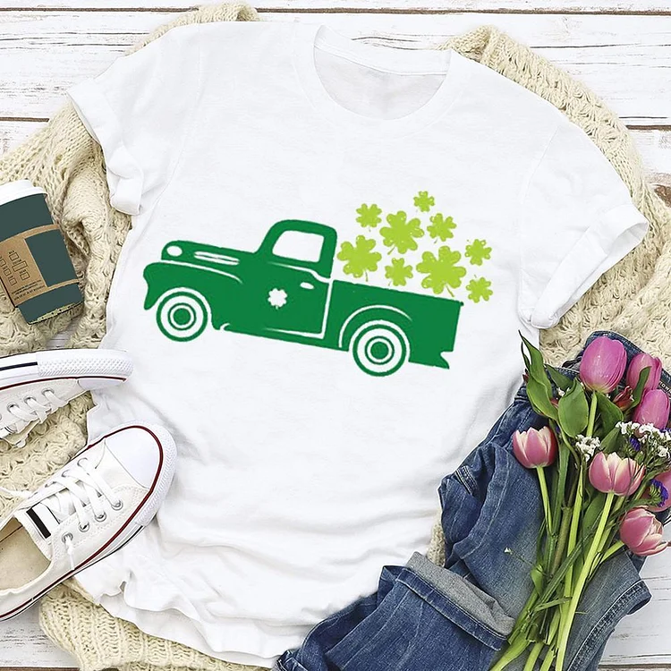 Happy St Patricks Day Shirt  T-Shirt Tee --Annaletters