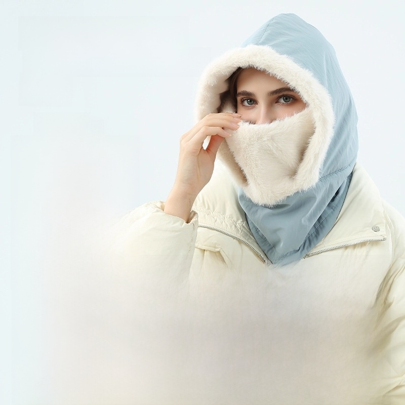 Ski Hat Head Cover Polar Fleece Scarf Scarf Face Protection Neck Integrated Cycling Cold-proof Outdoor Sports Warm