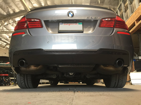 grey f10 m sport rear bumper conversion 01
